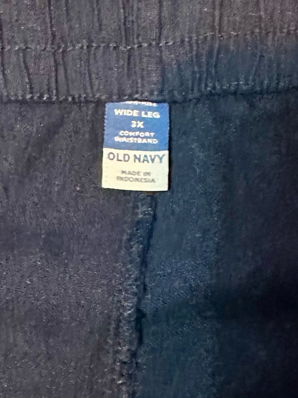 NWT Old Navy Wide-Leg Pull-On Pants in Navy - Picture 6 of 6